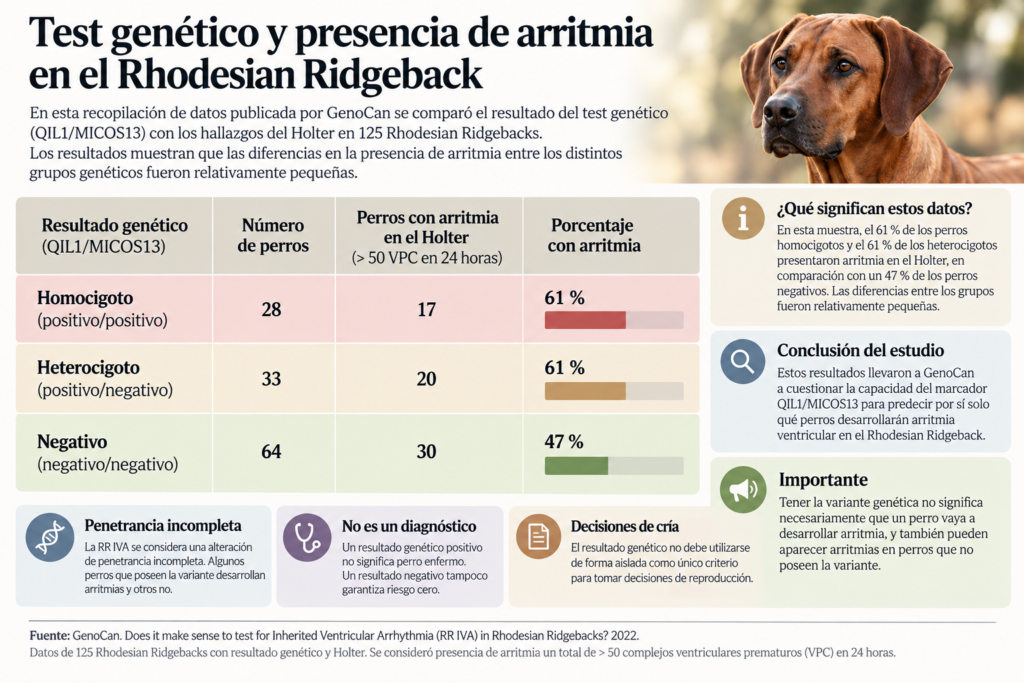 test arritmia ridgeback RR IVA