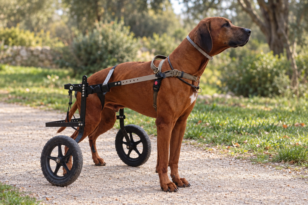 rhodesian ridgeback silla de ruedas